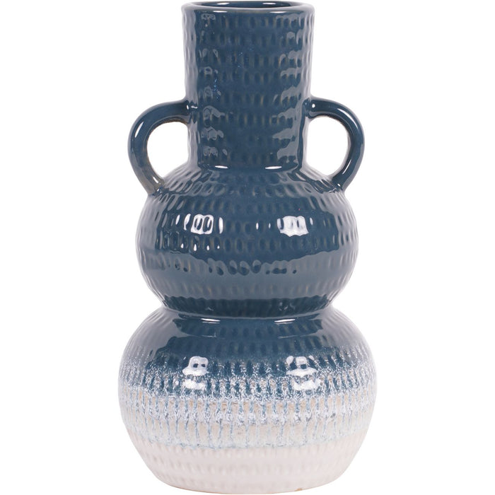 Laura Ashley Small Blue Vase, Laneham, Stoneware