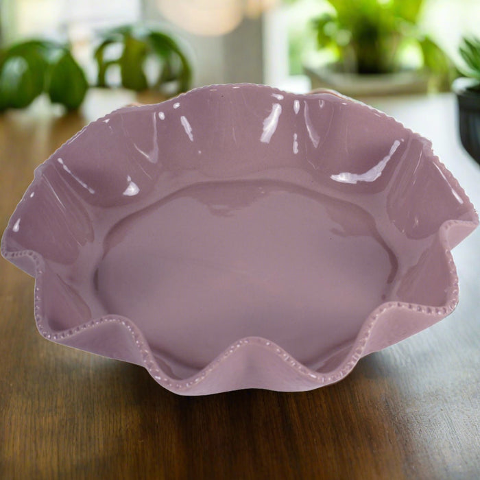 Laura Ashley Large Bowl, Dusky Pink, Ledwell, Stoneware