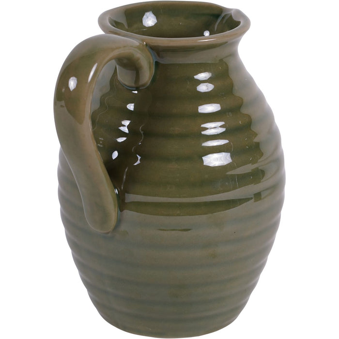 Laura Ashley Jugs, Green Harriston, Stoneware, Handle, Due In 29/05/2024