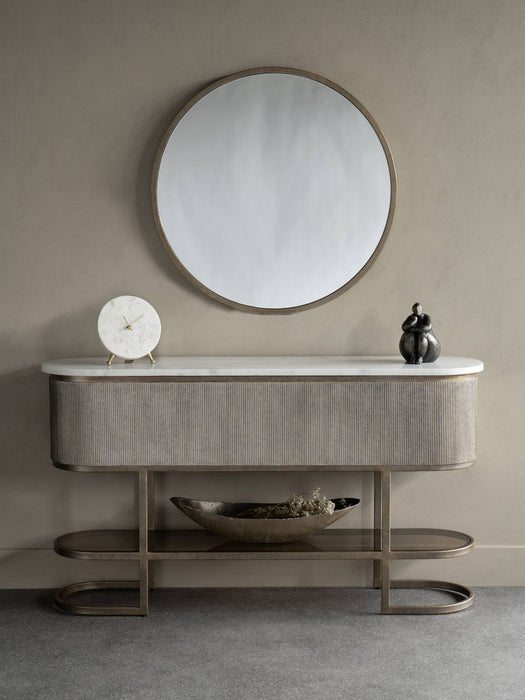 Luxe Elegant Marble Console Table with Gold Frame & Glass Shelf – Sophisticated Home Collection