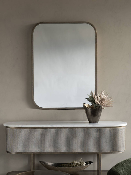 Luxe Elegant Rectangular Wall Mirror in Aged Gold – Timeless Luxury