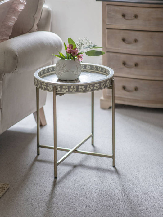 Laura Ashley Side Table, Grey Epsley ( Due Back In 01/11/24 )