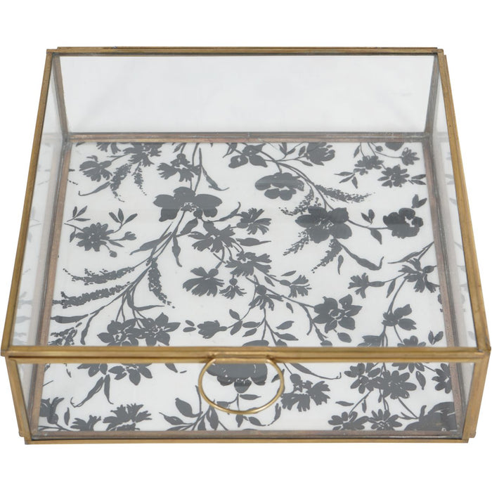 Laura Ashley Clear Single Glass Box In Rye Small