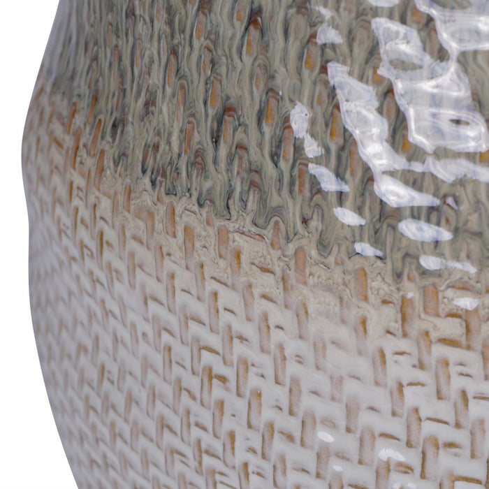 Rustic Textured Ceramic Vase - Extra Large