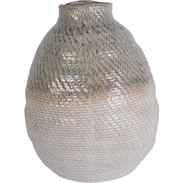 Rustic Textured Ceramic Vase - Extra Large