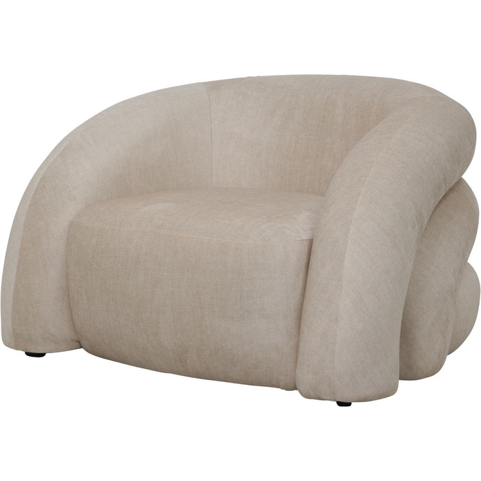 Marlborough Modern Curved Snug Chair - Cream
