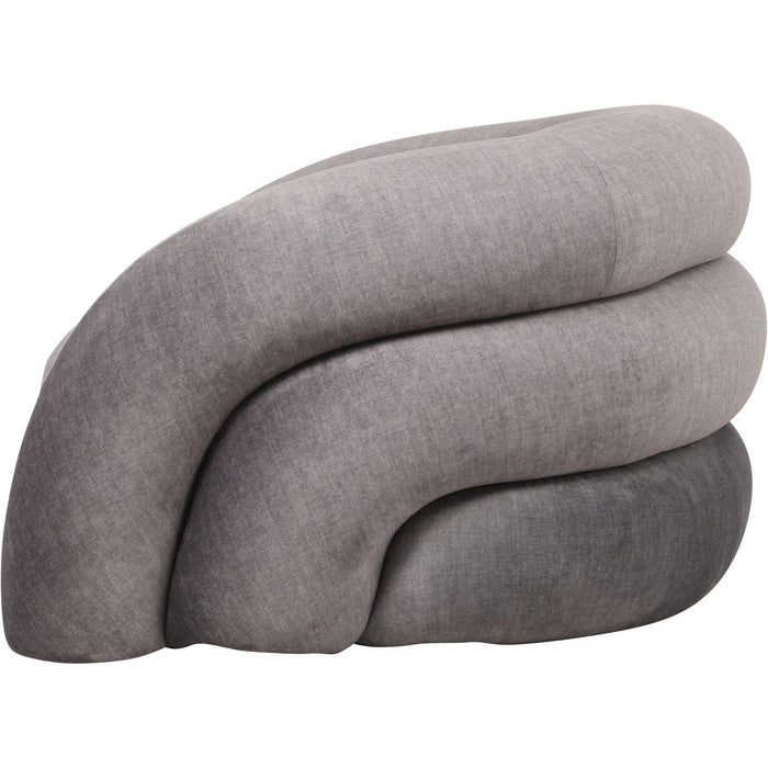 Marlborough Modern Curved Snug Chair - Grey