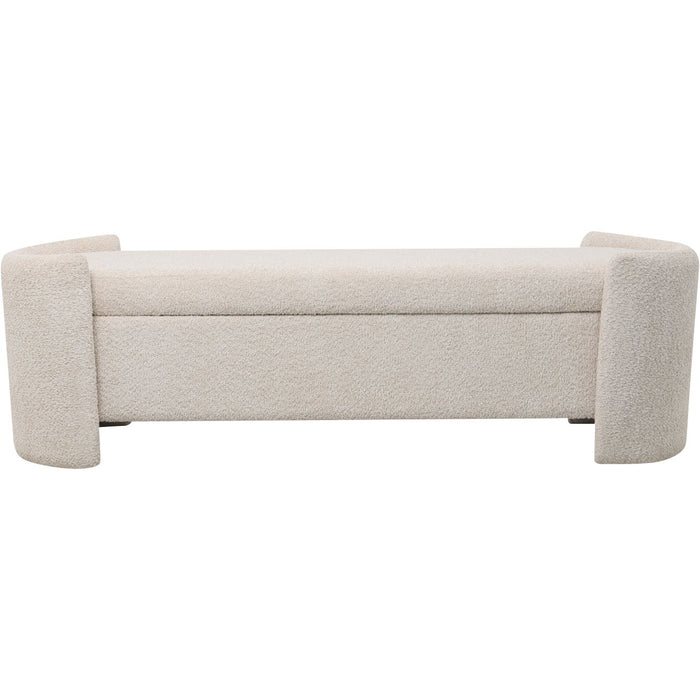 Marlborough Taupe Bouclé Fabric Storage Bench ( Due Back In 23/12/24 )