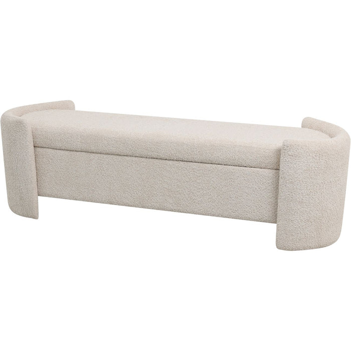 Marlborough Taupe Bouclé Fabric Storage Bench ( Due Back In 23/12/24 )