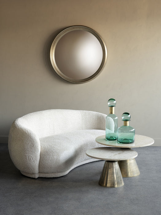 Huntington Convex Wall Mirror, Round, Gold - 70cm