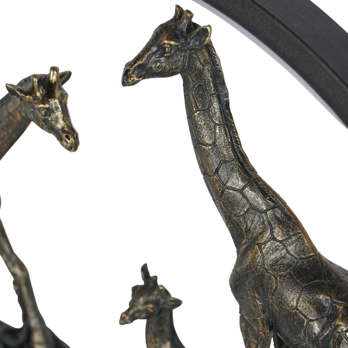 Giraffe Family Table Lamp Sculpture