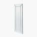 Mirrored Glass Rectangular Floor Mirror – Contemporary Bevel-Edged Design