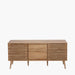 Larsen Natural Slatted Wooden 2 Door Sideboard 