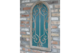 Indoor / Outdoor Ornate Distressed Cream Garden Mirror - 97 x 49 cm - Decor Interiors 