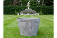 Outdoor Garden Planters, Grey, Round, Planter