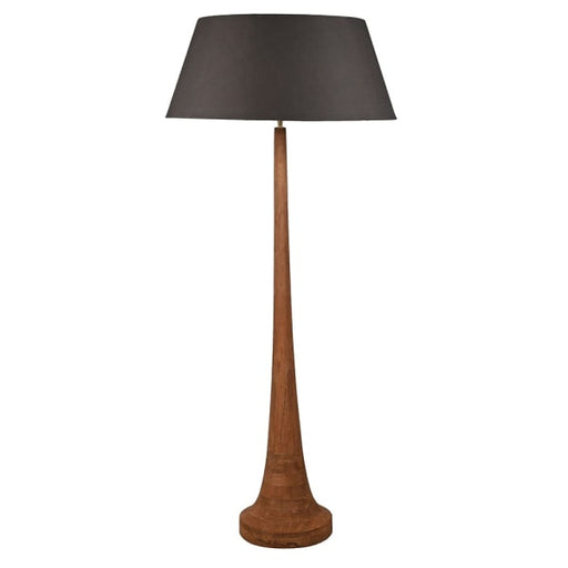 Pari Mango Wooden Floor Lamp with Cotton Shade