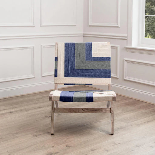 Ballari Woven Chair in Blue - 84cm