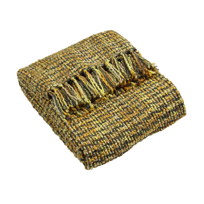 Baoli Throw, Stripe, Yellow, Honey