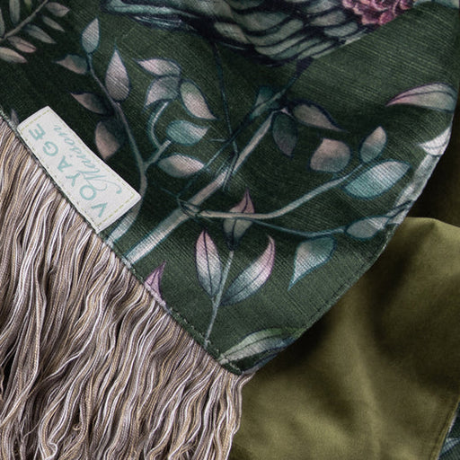 Bennu Printed Throw, Botanical, Green, Eden