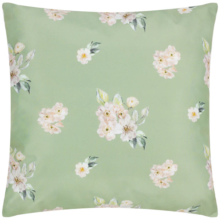 Waterproof Outdoor Cushion, Canina Floral Design, Green