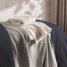 Canopy Oversized Throw, Stripe, Beige, Natural