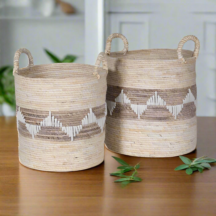 Ecru Maize Baskets – Set of 2