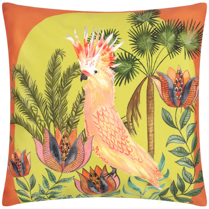 Waterproof Outdoor Cushion, Cockatoo Design, Multicolour