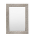 Delhi Elegant Rectangular Mirror with Intricate Square Patterned Frame 