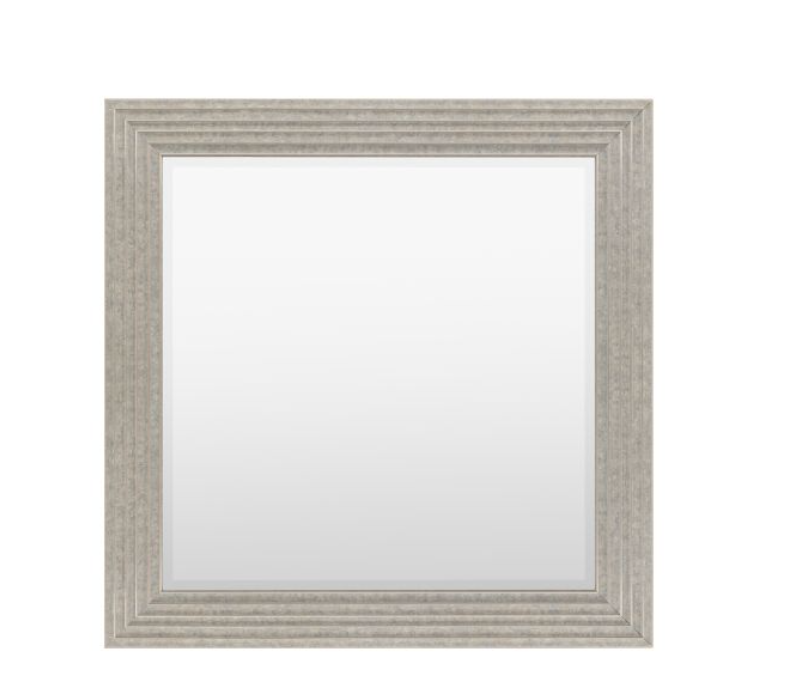 Whitechapel Rustic Silver Ridged Square Mirror