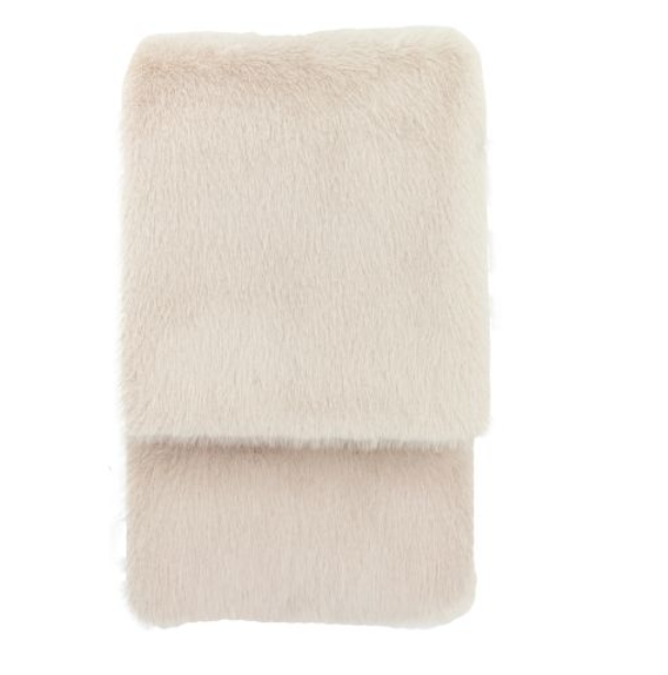 Maple Faux Fur Throw Oatmeal Large