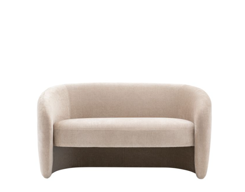 Florence 2 Seater Sofa in Cream Fabric