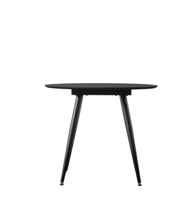 Palmero Black Oak Dining Table, Round, Small ( Due Back In 28/11/24 )