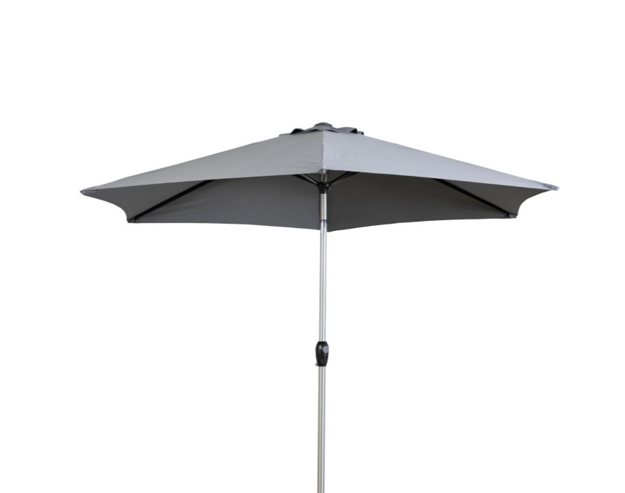 Vazzano Garden Parasol, 2.7m Round, Grey