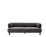 Siena 3 Seater Sofa in Anthracite Grey Fabric