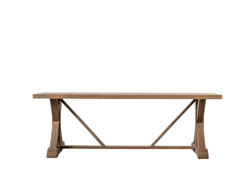 Milton Rectangle Dining Table, Natural Mango Wood - Large