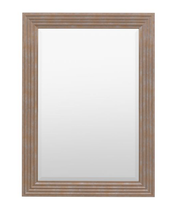 Whitechapel Rustic Gold Ridged Rectangular Mirror