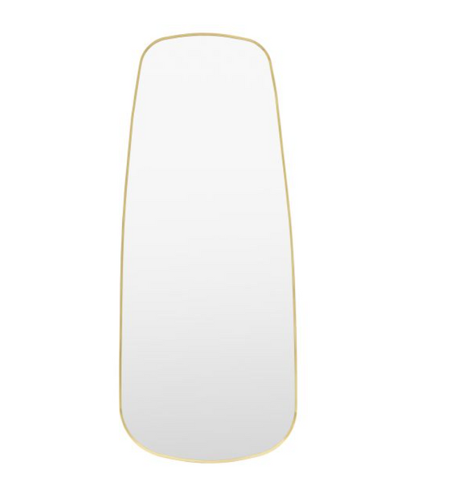 Holworth Organic-Shaped Gold Leaner Mirror