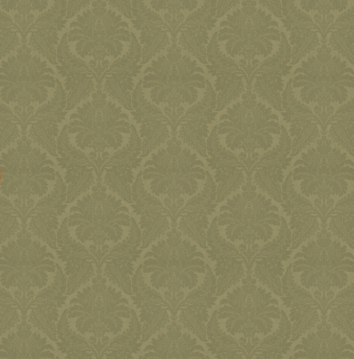 Zoffany Wallpaper - Constantina Damask - Malmaison- Old Gold