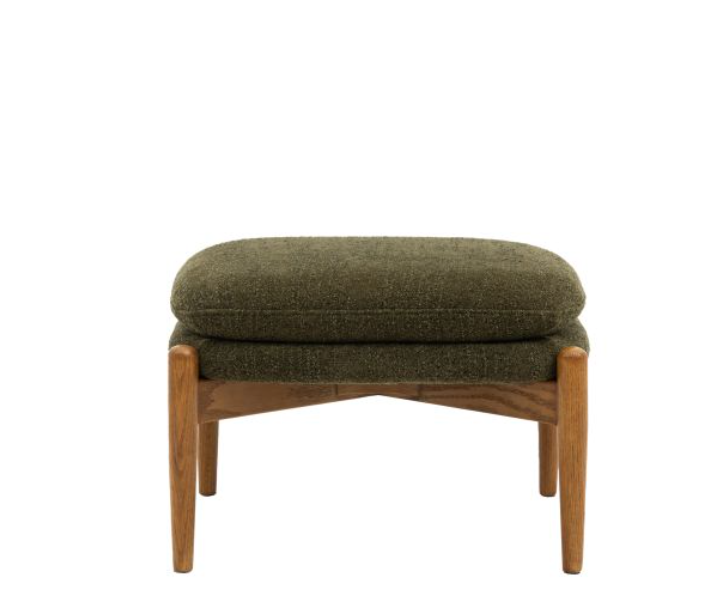 Datsun Green Upholstered Footstool ( Due Back In 08/12/2024 )