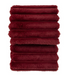 Ribbed Faux Fur Throw Merlot