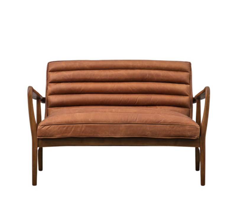 Caserta 2-Seater Sofa in Vintage Brown Leather