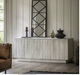 Iowa 4 Door Sideboard, Mango Wood, Whitewash