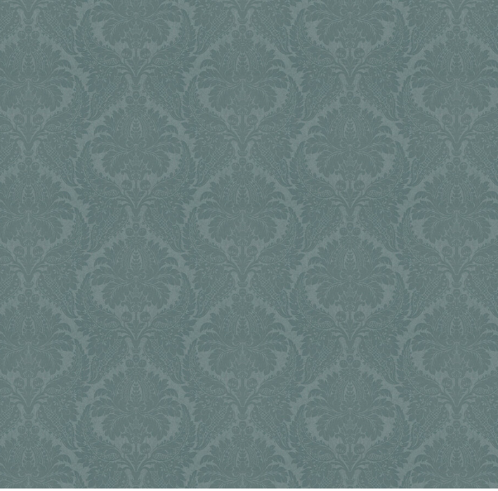 Zoffany Wallpaper - Constantina Damask - Malmaison - Teal