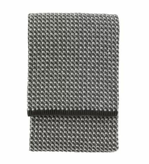 Cross Knit Throw Grey