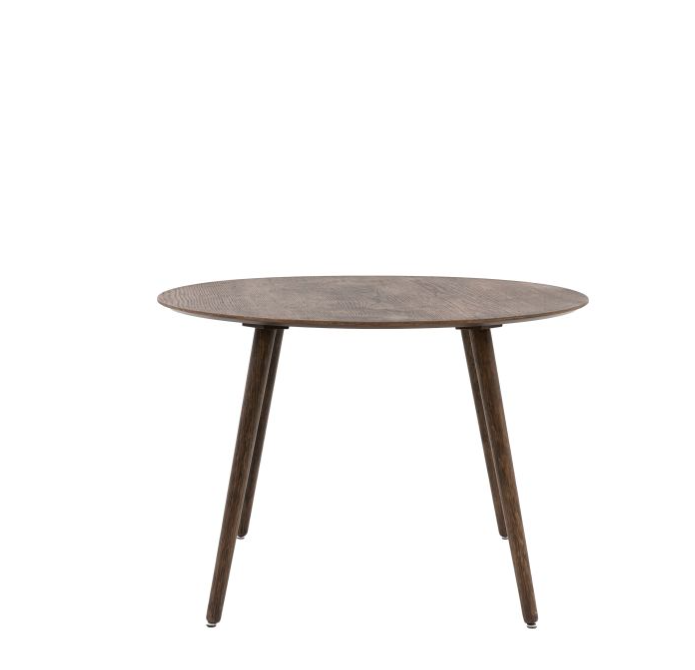 Hackney Smoked Oak Round Dining Table