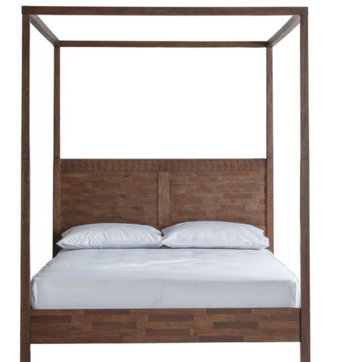 Boho 4 Poster Mango Wood Bed