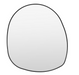 HolworthPebble-Shaped Black Frame Mirror