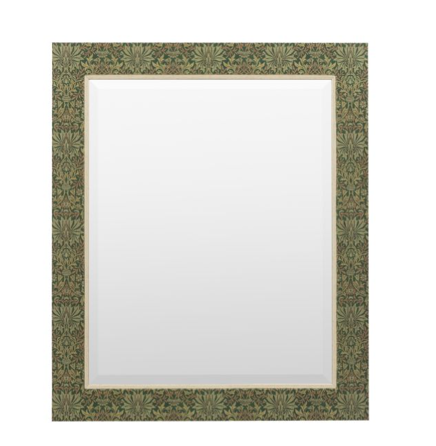 Cotswold Botanical Elegance Vintage Mirror – Forest Green