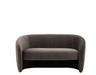 Florence 2-Seater Sofa in Espresso Fabric