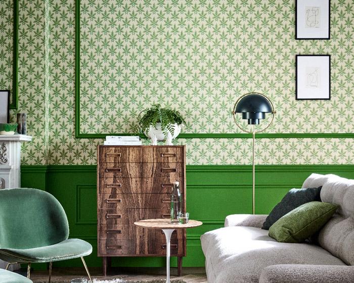 Little Greene Wallpaper - Clutterbuck Puce